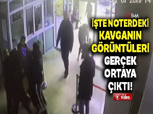 Noterdeki kavganın kamera görüntüleri ortaya çıktı!