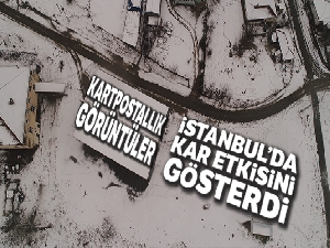 İstanbul'da etkili olan kar kartpostallık görüntüler oluşturdu
