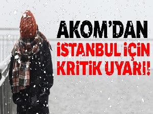 İstanbul'a bu gece kar geliyor