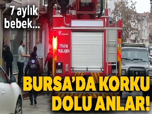 7 aylık bebek evde mahsur kaldı