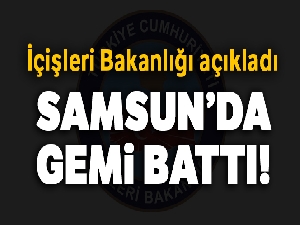 Karadeniz Samsun açıklarında Panama bayraklı bir gemi battı! Mürettebat böyle kurtarıldı