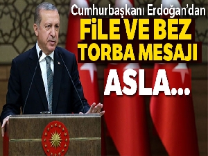 Cumhurbaşkanı Erdoğan'dan önemli mesajlar