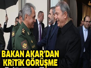 Bakan Akar, Rus mevkidaşı ile görüştü