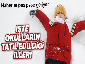 SON DAKİKA: Okullar TATİL Mİ? |17 OCAK Okullar Tatil edildi mi? | İstanbul ve Ankara'da Okullar tatil edildi mi?