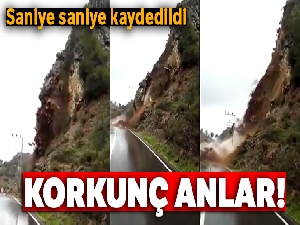 Antalya'da heyelan