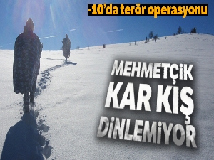 Doğu Karadeniz Yaylaları'nda eksi 10'da terör operasyonu