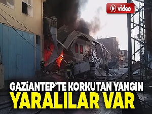 Gaziantep sanayi sitesinde yangın