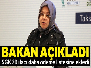 SGK 30 ilacı daha ödeme listesine ekledi