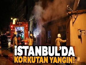 Üsküdar'da korkutan yangın: 2 çocuk dumandan etkilendi