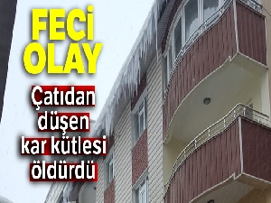 Çatıdan düşen kar kütlesi öldürdü