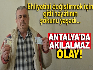 Ehliyetini değiştirmek için gitti, ölü olduğunu öğrendi