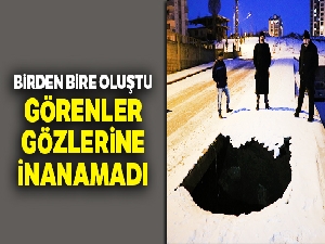 Birden bire oluştu, görenler gözlerine inanamadı