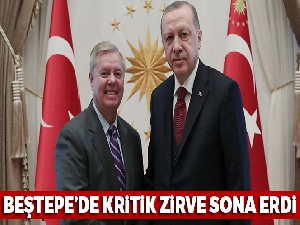 Cumhurbaşkanı Erdoğan'ın ABD'li Senatör Graham'ı kabulü sona erdi