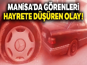 Manisa'da 7 aracın lastiği patlatıldı