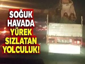 Soğuk havada yürek sızlatan yolculuk