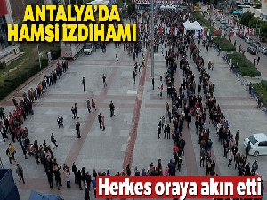 Antalya'da hamsi festivali izdihamı