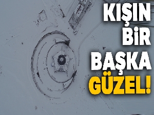 Ay Yıldız Camisi kışın bir başka güzel
