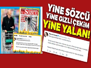 Yine Sözcü yine ‘gizli çekim'