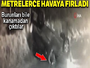 Kartal'da defalarca takla atan araçtan inanılmaz kurtuluş
