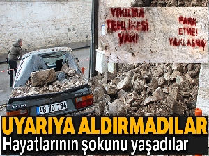 Sabah kalktıklarında otomobillerini enkaz altında buldular