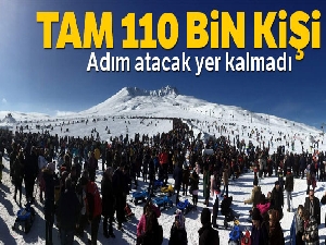 Erciyes hafta sonu 110 bin kişiyi ağırladı
