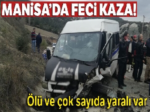 İşçi servisi ile otomobil çarpıştı: 1 ölü, 19 yaralı