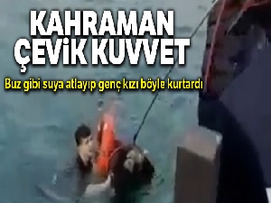 Kadıköy'de denizde can pazarı kamerada