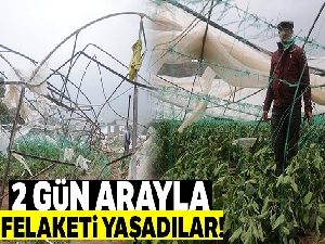 Kumluca'yı 2 gün sonra yine hortum vurdu