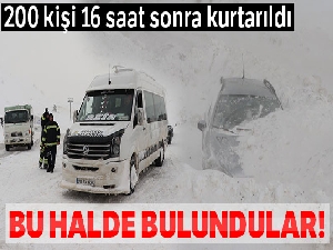 Kayak merkezinde mahsur kalan 200 kişi kurtarıldı