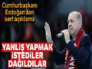 Cumhurbaşkanı Erdoğan: 'Kuzey Irak'ta saldırmaya çalışan teröristleri uçaklarımız dağıttı'