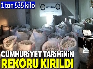 Erzurum'da 1 ton 535 kilo eroin ele geçirildi