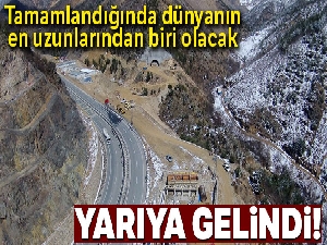 Zigana Tüneli'nin inşaatı yarılandı