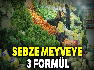 Sebze meyveye 3 formül