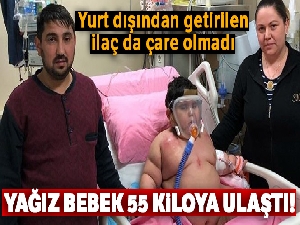Yağız bebek 55 kiloya ulaştı!