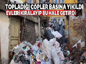 Evden 20 tona yakın çöp çıktı