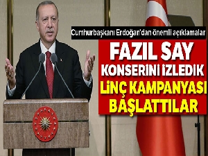 Cumhurbaşkanı Erdoğan: 'Şahsıma ve konsere katılanlara ahlaka sığmayacak laflar ettiler'