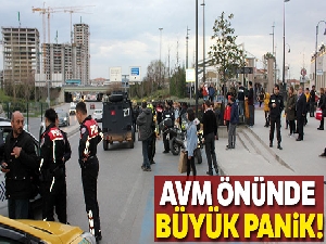AVM önünde silah sesi paniğe neden oldu