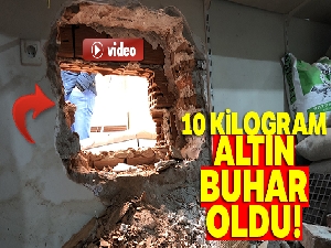 2 milyon lira değerindeki 10 kilogram altını çalarak kaçtılar