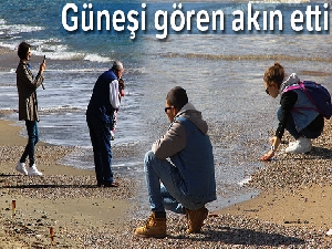 Bodrum'da günler sonra güneş açtı, vatandaşlar sahile akın etti