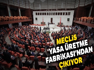 Meclis ‘yasa üretme fabrikası'ndan çıkıyor