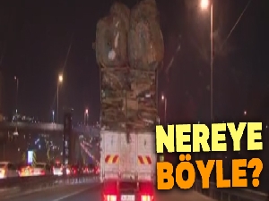 Trafik polisinden kamyon sürücüsüne ‘Nereye böyle' anonsu