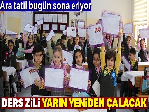 Ders zili yarın yeniden çalacak