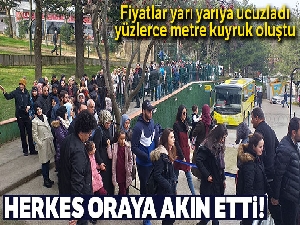 Teleferik fiyatları yarı yarıya ucuzladı, yüzlerce metre kuyruk oluştu