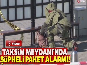 Taksim Meydanı'nda şüpheli paket alarmı!