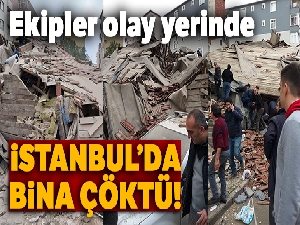 Kartal'da bina çöktü!