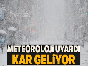 Meteoroloji uyardı kar geliyor, 9 Şubat 2019 yurtta hava durumu
