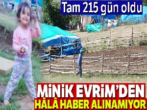 Minik Evrim, 215 gündür kayıp