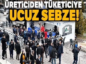 Başkent'te üreticiden tüketiciye ucuz sebze