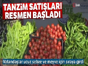 Bayrampaşa'da tanzim satışı başladı