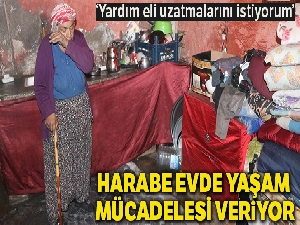 Harabe evde yaşam mücadelesi!